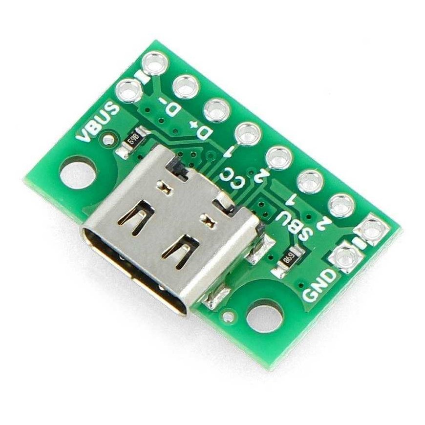 Moduuli USB Type-C -liitännällä - liitinpiirilevy - Pololu 3411