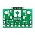 Moduuli USB Type-C -liitännällä - liitinpiirilevy - Pololu 3411 Moduuli USB Type-C -liitännällä - liitinpiirilevy - Pololu 3411