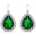 Brilio Silver Timeless silver earrings with zircons EA425WG Brilio Silver Timeless silver earrings with zircons EA425WG