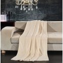 DecoKing Blanket HENRY cream embossed jacquard style modern 220x240