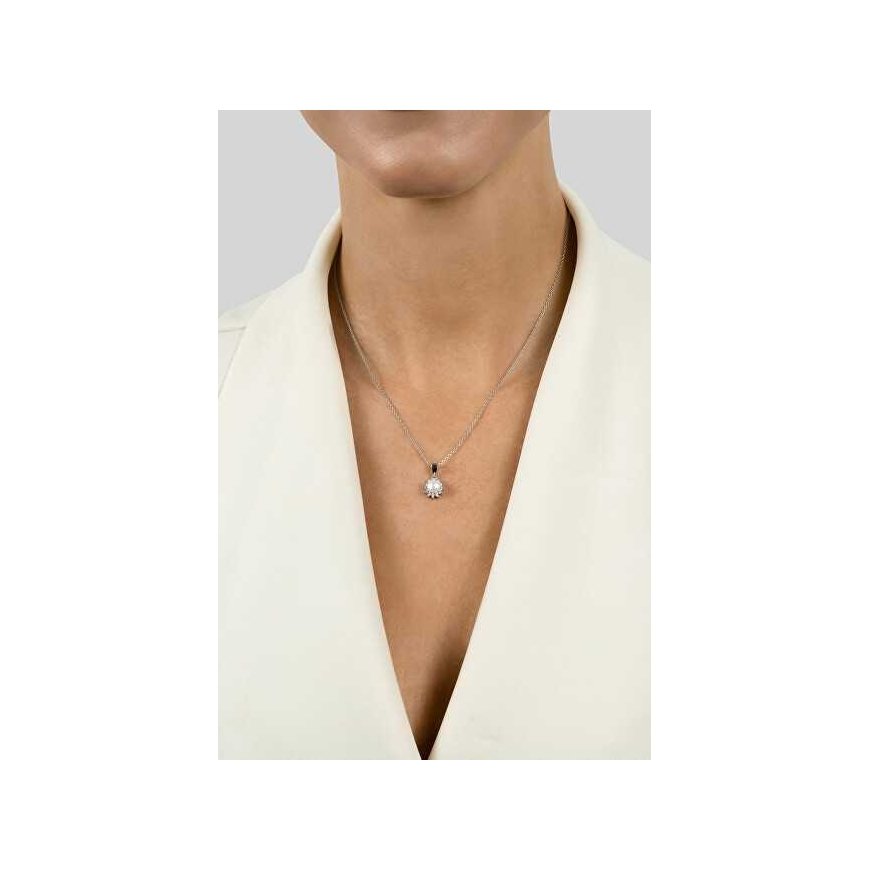 Brilio Silver Charming pearl pendant with zircons PT88Y – 3