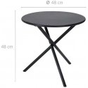 Beliani metalli puutarhapöytä, Ø 48 cm Beliani metalli puutarhapöytä, Ø 48 cm