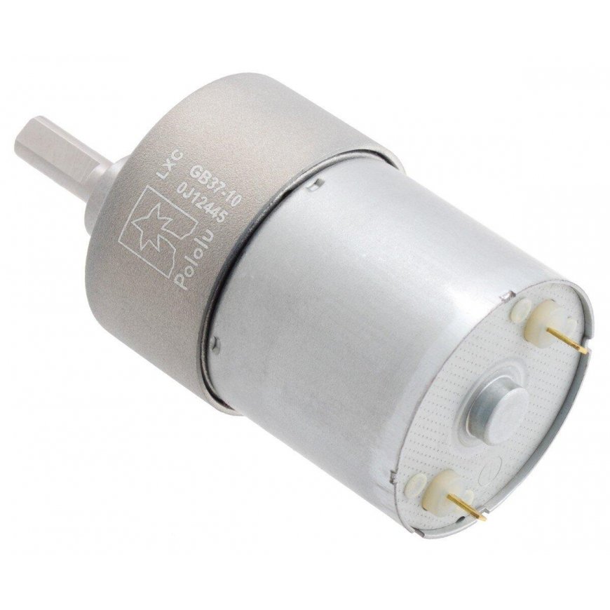 37Dx50L motor with 10:1 gearbox 12V 1000RPM - Pololu 4748 – 3