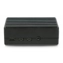 Oem Case for Raspberry Pi 4B - with cutouts - aluminum - black