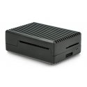 Oem Dėklas skirtas Raspberry Pi 4B - su išpjovomis - aliuminis - juodas Oem Dėklas skirtas Raspberry Pi 4B - su išpjovomis - aliuminis - juodas