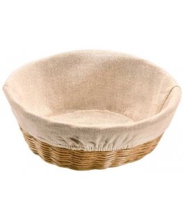 Bread basket with fabric padding, Ø 25 cm, Kesper