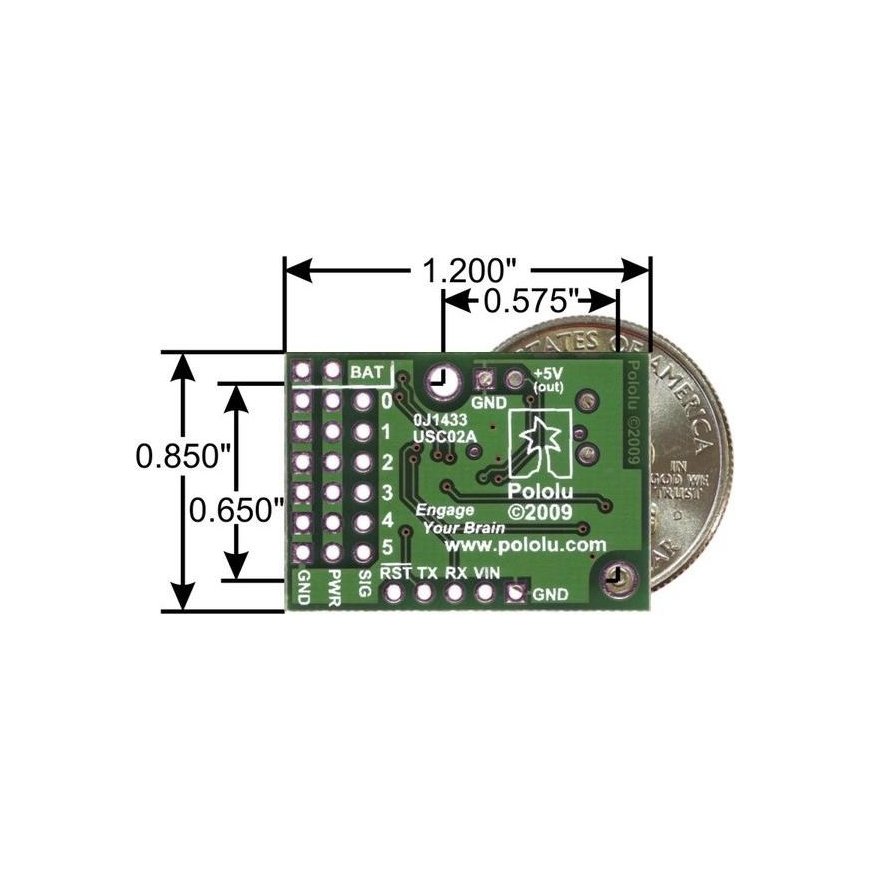 Servo Motor Controller Pololu Micro Maestro USB 6-channel – 5