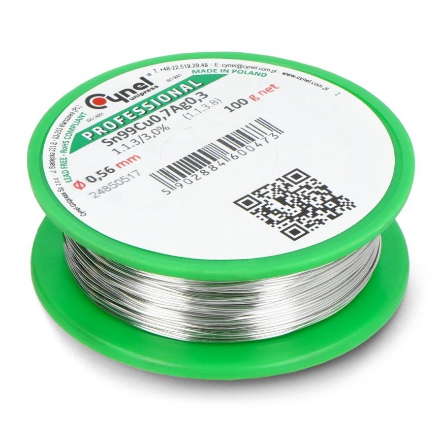 Lydmetalis Cynel LC99 100g/0.56mm - be švino – 2