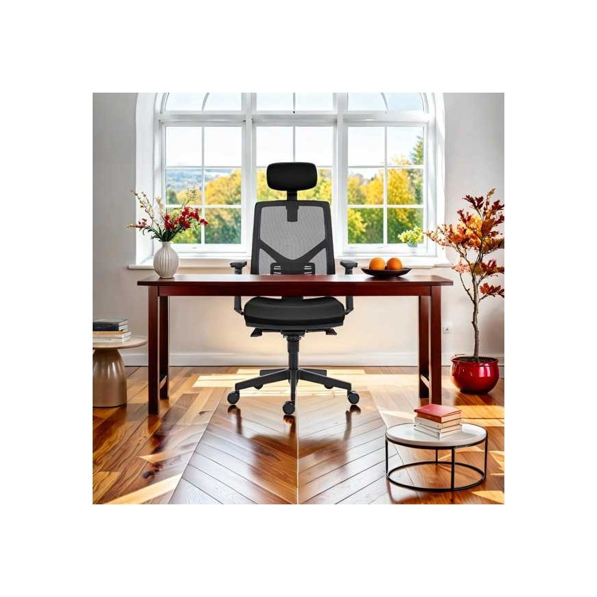 Ergonominen työtuoli Powerton Tina, musta – 3