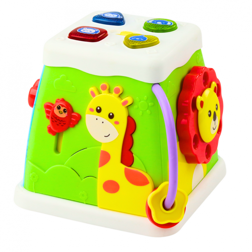 Lean Toys Mokomasis kubas Daugiafunkcinis interaktyvus šviesų garsas – 2