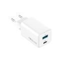 Telforceone Forever TC-08-45AC GaN PD QC charger 1x USB-C 1x USB 45W white Telforceone Forever TC-08-45AC GaN PD QC charger 1x USB-C 1x USB 45W white
