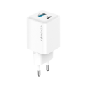 Telforceone Forever TC-08-45AC GaN PD QC laturi 1x USB-C 1x USB 45W valkoinen Telforceone Forever TC-08-45AC GaN PD QC laturi 1x USB-C 1x USB 45W valkoinen
