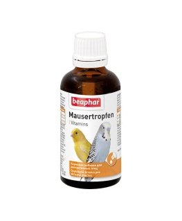 Vitaminizēta papildbarība putniem - Beaphar Mausertropfen, 50ml