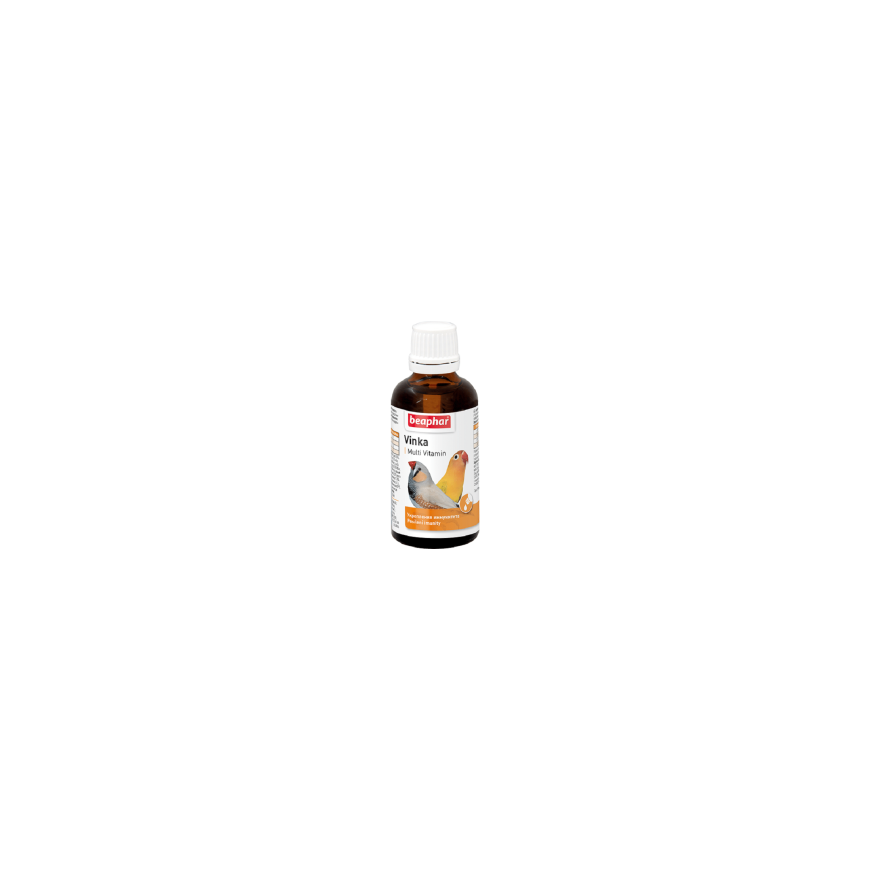 Vitaminizēta papildbarība putniem - Beaphar Mausertropfen, 50ml – 2