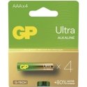 ALKALINE BATTERIES LR03 /AAA GP ULTRA 4PCS. ALKALINE BATTERIES LR03 /AAA GP ULTRA 4PCS.