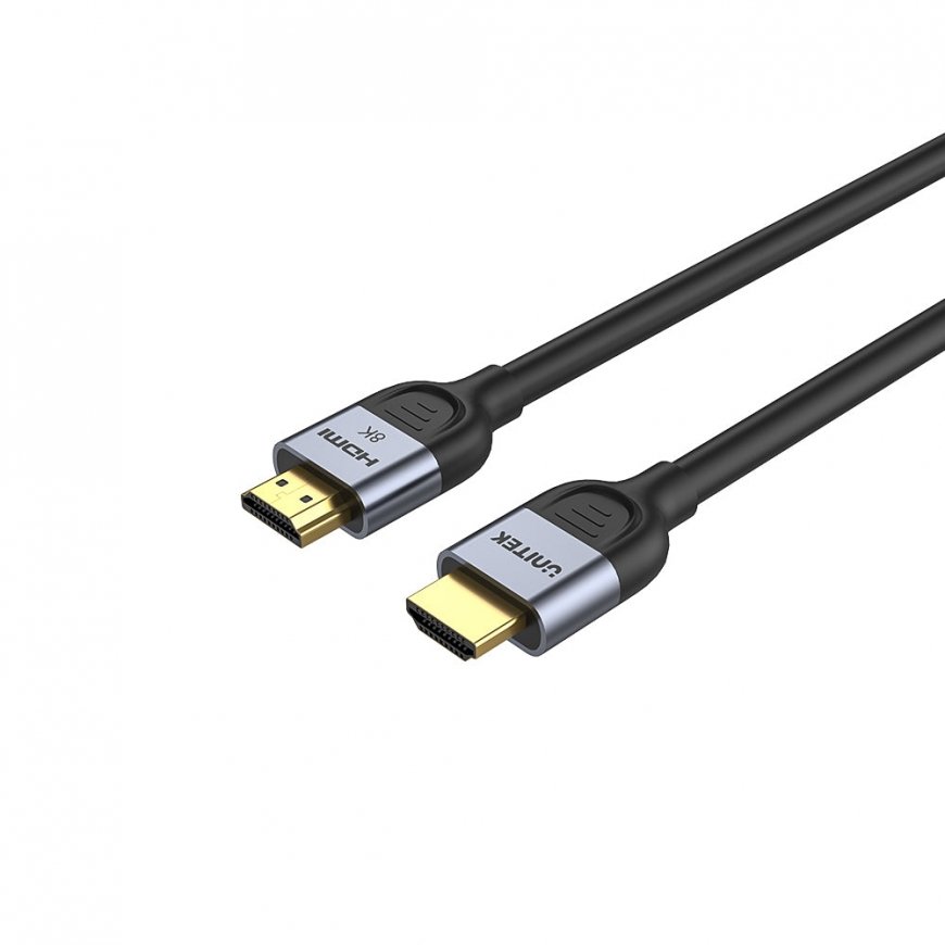 UNITEK C11086GY01-1.5M HDMI-kaapeli 1,5 m HDMI-tyyppi A (vakio) musta, Harmaa