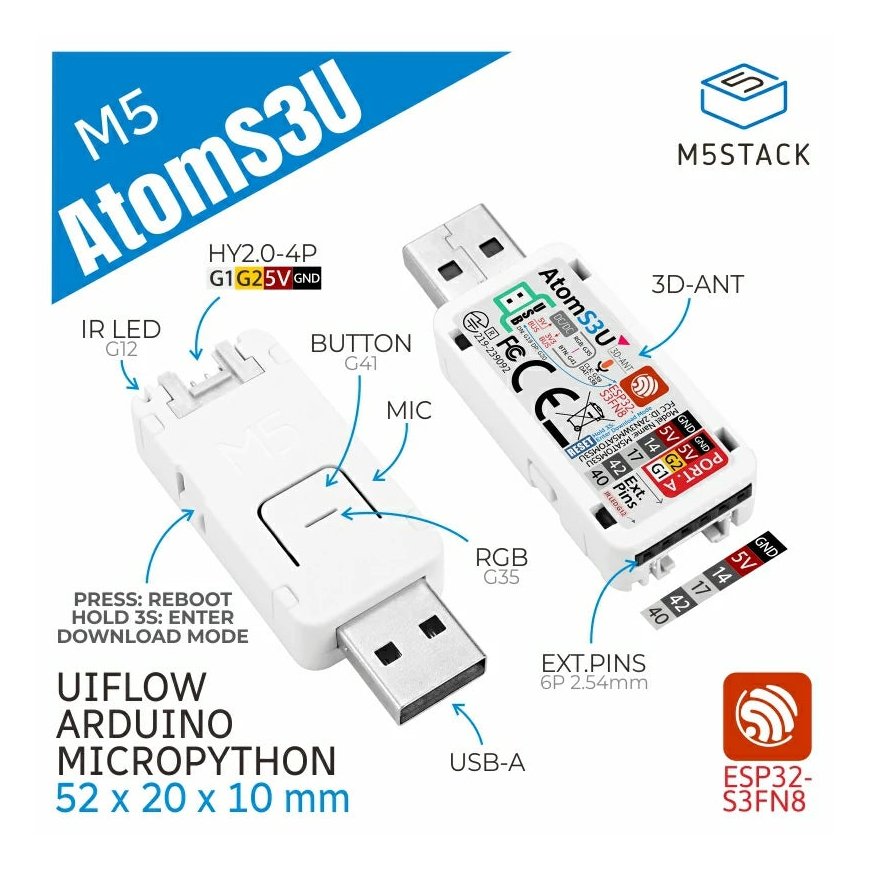 M5Stack K125 development board-lisäosat USB-liittymä Valkoinen – 2