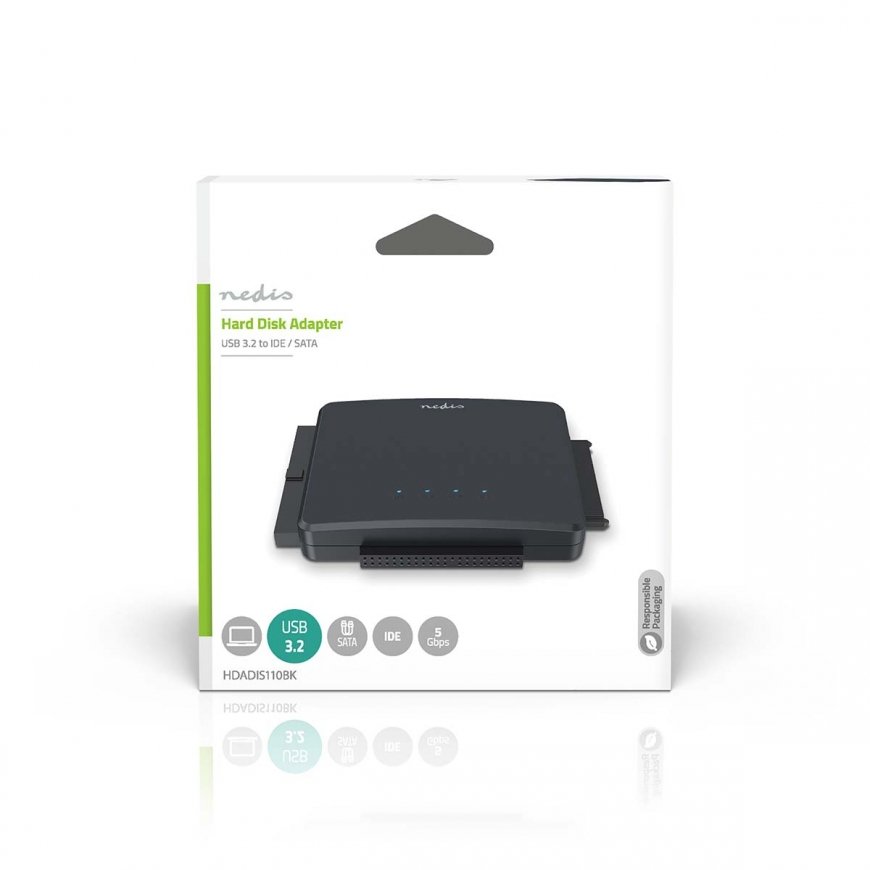 Nedis HDADIS110BK interface cards/adapter USB 3.2 Gen 1 (3.1 Gen 1) – 4