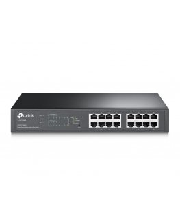 TP-Link TL-SG1016PE Hallittu L2 Gigabit Ethernet (10/100/1000) Power over Ethernet -tuki 1U musta