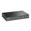 TP-Link TL-SG1016PE Hallittu L2 Gigabit Ethernet (10/100/1000) Power over Ethernet -tuki 1U musta