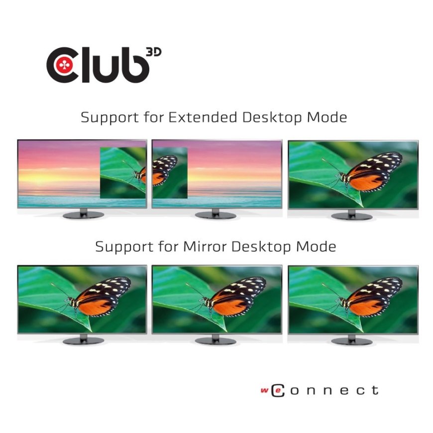 CLUB3D UNIVERSAL USB Gen1 Type-C Triple Display Dynamic PD Charging Dock with 65 Watt PS ( VGA, HDMI – 4