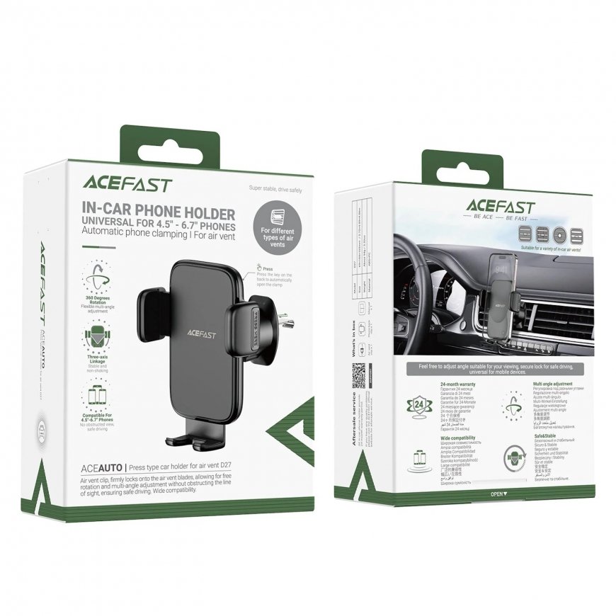 Acefast D27 Automobilio Oro Angos Telefono Laikiklis 4.5 – 5