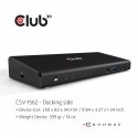 CLUB3D CSV-1562 dokstacija Dok-ligzda USB 3.2 Gen 1 (3.1 Gen 1) Type-C Melns CLUB3D CSV-1562 dokstacija Dok-ligzda USB 3.2 Gen 1 (3.1 Gen 1) Type-C Melns