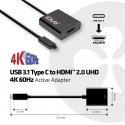 CLUB3D USB 3.1 Type C to HDMI 2.0 UHD 4K 60Hz Active Adapter CLUB3D USB 3.1 Type C to HDMI 2.0 UHD 4K 60Hz Active Adapter