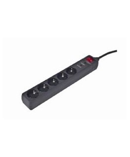 EnerGenie SPG5-C-10 surge protector Black 5 AC outlet(s) 250 V 3 m