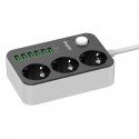 Energizer EPB2500W01EU power extension 2 m 3 AC outlet(s) Indoor White, Black Energizer EPB2500W01EU power extension 2 m 3 AC outlet(s) Indoor White, Black