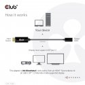 CLUB3D CAC-1333 videokaabliadapter 0,22 m HDMI tüüp A (Standard) USB tüüp-C Must
