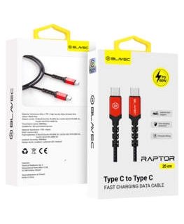 Blavec Cable Raptor braided - USB to Type C - 3A 2 metres Apple