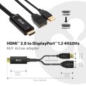CLUB3D HDMI 2.0 TO DISPLAYPORT 1.2 4K60HZ HDR M/F ACTIVE ADAPTER Juoda CLUB3D HDMI 2.0 TO DISPLAYPORT 1.2 4K60HZ HDR M/F ACTIVE ADAPTER Juoda