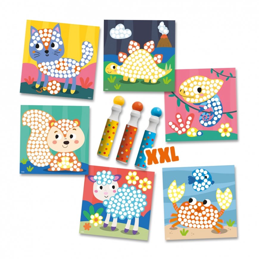 SES Creative Dot markers - Activity cards Krāsojamo attēlu komplekts – 2