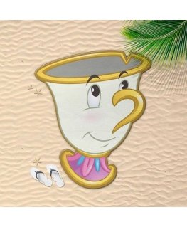 Rankšluostis CERDÁ Disney Beauty and the Beast Chip microfiber beach towel