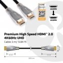 CLUB3D HDMI 2.0 Cable 3Meter UHD 4K/60Hz 18Gbps Certified Premium High Speed CLUB3D HDMI 2.0 Cable 3Meter UHD 4K/60Hz 18Gbps Certified Premium High Speed