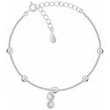 Brilio Silver Infinity Silver Bracelet with Zircons BRC145W Brilio Silver Infinity Silver Bracelet with Zircons BRC145W