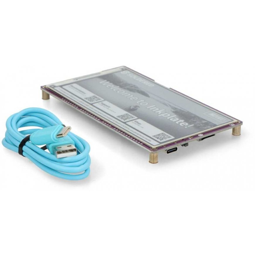 Soldered 5 Inkjet Plate – 5.2 inch 960 x 540 pixel e-paper display – ESP32 – Arduino compatible – Soldered 333255 – 5
