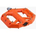 „Shimano PD-GR400“ plokščių pedalų pedalai, oranžiniai „Shimano PD-GR400“ plokščių pedalų pedalai, oranžiniai