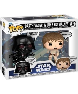 FUNKO POP! Vinyl Figure: Star Wars - Darth Vader & Luke Skywalker (Sayings), 2-pack