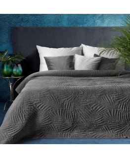 Eurofirany Premium STONE/1 Stonewashed audinio lovatiesė, dygsniuota karšto spaudimo būdu (hot press), 170X210 cm, spalva: plien