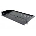 XtendLan 19" extended shelf with perforation 1U/280mm, load capacity 25kg, black XtendLan 19" extended shelf with perforation 1U/280mm, load capacity 25kg, black