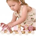 Puzzle Viga Toys VIGA PolarB Vaaleanpunainen junajuna autopalikoilla Puzzle Viga Toys VIGA PolarB Vaaleanpunainen junajuna autopalikoilla