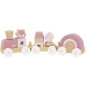 Puzzle Viga Toys VIGA PolarB Vaaleanpunainen junajuna autopalikoilla Puzzle Viga Toys VIGA PolarB Vaaleanpunainen junajuna autopalikoilla
