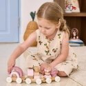 Puzzle Viga Toys VIGA PolarB Vaaleanpunainen junajuna autopalikoilla Puzzle Viga Toys VIGA PolarB Vaaleanpunainen junajuna autopalikoilla
