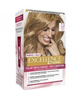 Long-lasting hair dye Excellence L'Oreal Make Up Golden blonde Nº 7.3