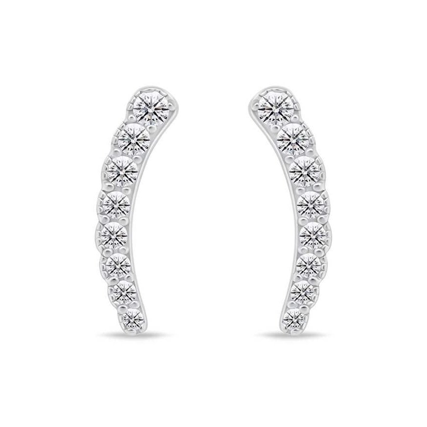 Brilio Silver Brilio Silver Long silver earrings with zircons EA468W – 3