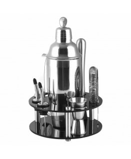 BAARISETTI 9 ELEMENTTIÄ SHAKER KLAUSBERG KB-7580 Hopea