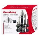 BAR SET 9 ELEMENTS SHAKER KLAUSBERG KB-7580 Silver