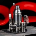 Rinkinys BAROWY 9 ELEMENTÓW SHAKER KLAUSBERG KB-7580 Sidabrinis